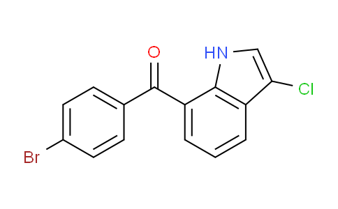 CAS No. 91714-51-1, (4-Bromophenyl)(3-chloro-1H-indol-7-yl)methanone