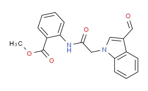 CAS No. 592546-80-0, Methyl 2-(2-(3-formyl-1H-indol-1-yl)acetamido)benzoate