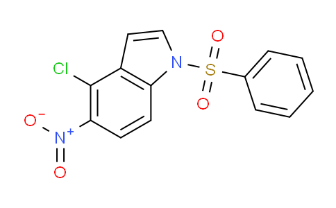 CAS No. 1956386-15-4, 4-Chloro-5-nitro-1-(phenylsulfonyl)-1H-indole