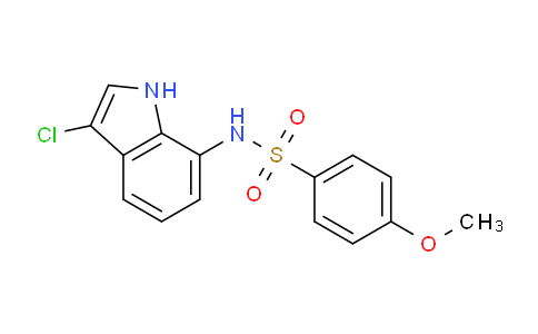 CAS No. 247186-96-5, N-(3-Chloro-1H-indol-7-yl)-4-methoxybenzenesulfonamide
