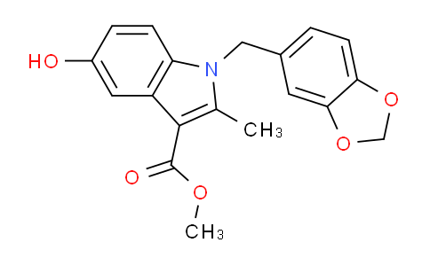 CAS No. 724751-90-0, Methyl 1-(benzo[d][1,3]dioxol-5-ylmethyl)-5-hydroxy-2-methyl-1H-indole-3-carboxylate