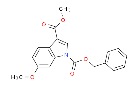 CAS No. 131424-26-5, 1-Benzyl 3-methyl 6-methoxy-1H-indole-1,3-dicarboxylate