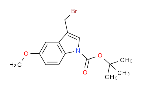 CAS No. 168143-74-6, tert-Butyl 3-(bromomethyl)-5-methoxy-1H-indole-1-carboxylate