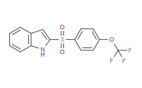 CAS No. 1505521-38-9, 2-((4-(Trifluoromethoxy)phenyl)sulfonyl)-1H-indole
