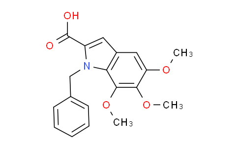CAS No. 1240571-20-3, 1-Benzyl-5,6,7-trimethoxy-1H-indole-2-carboxylic acid