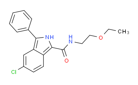 CAS No. 61295-33-8, 5-Chloro-N-(2-ethoxyethyl)-3-phenyl-2H-isoindole-1-carboxamide