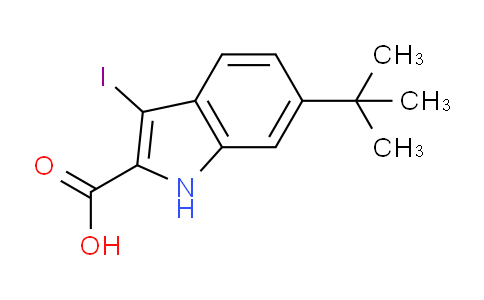 CAS No. 1263211-50-2, 6-(tert-Butyl)-3-iodo-1H-indole-2-carboxylic acid