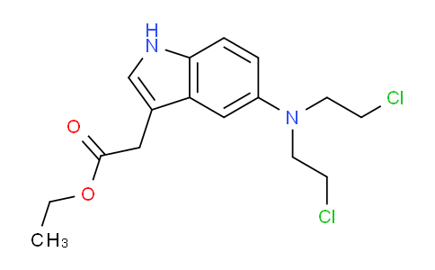 CAS No. 94539-35-2, Ethyl 2-(5-(bis(2-chloroethyl)amino)-1H-indol-3-yl)acetate