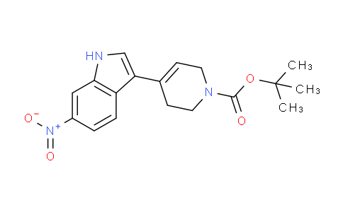 CAS No. 1342806-94-3, tert-butyl 4-(6-nitro-1H-indol-3-yl)-3,6-dihydropyridine-1(2H)-carboxylate