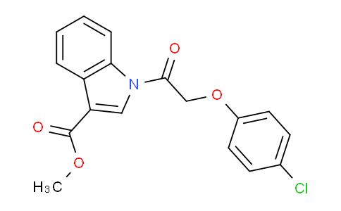CAS No. 352340-29-5, Methyl 1-(2-(4-chlorophenoxy)acetyl)-1H-indole-3-carboxylate