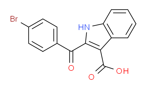 CAS No. 75822-51-4, 2-(4-Bromobenzoyl)-1H-indole-3-carboxylic acid
