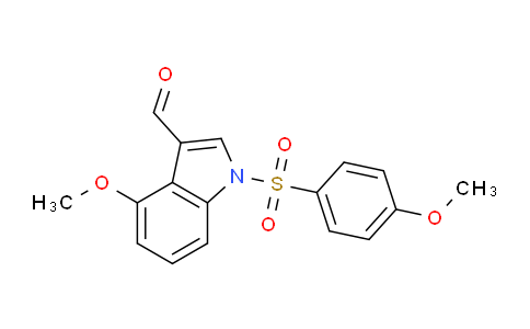 CAS No. 651331-49-6, 4-Methoxy-1-((4-methoxyphenyl)sulfonyl)-1H-indole-3-carbaldehyde