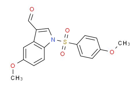 CAS No. 651331-50-9, 5-Methoxy-1-((4-methoxyphenyl)sulfonyl)-1H-indole-3-carbaldehyde