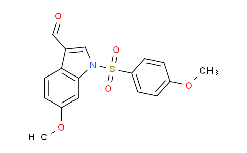 CAS No. 651331-51-0, 6-Methoxy-1-((4-methoxyphenyl)sulfonyl)-1H-indole-3-carbaldehyde