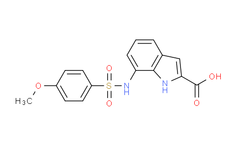 CAS No. 397245-05-5, 7-(4-Methoxyphenylsulfonamido)-1H-indole-2-carboxylic acid