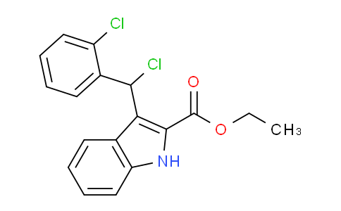 CAS No. 69368-70-3, Ethyl 3-(chloro(2-chlorophenyl)methyl)-1H-indole-2-carboxylate