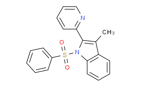 CAS No. 106154-43-2, 3-Methyl-1-(phenylsulfonyl)-2-(pyridin-2-yl)-1H-indole