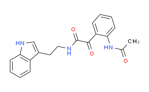 CAS No. 903446-43-5, N-(2-(1H-Indol-3-yl)ethyl)-2-(2-acetamidophenyl)-2-oxoacetamide