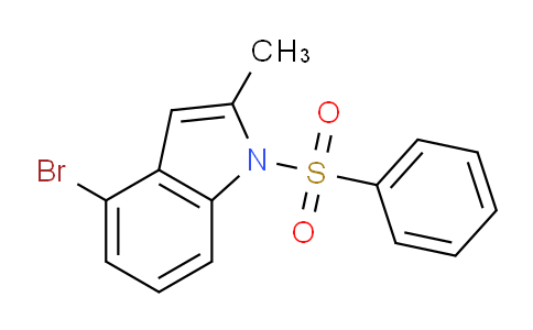 CAS No. 1232861-11-8, 4-Bromo-2-methyl-1-(phenylsulfonyl)-1H-indole