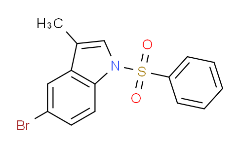 CAS No. 151417-95-7, 5-Bromo-3-methyl-1-(phenylsulfonyl)-1H-indole