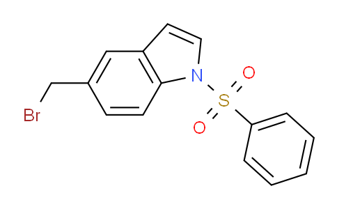 CAS No. 1184953-71-6, 5-(Bromomethyl)-1-(phenylsulfonyl)-1H-indole