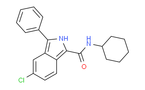 CAS No. 61295-34-9, 5-Chloro-N-cyclohexyl-3-phenyl-2H-isoindole-1-carboxamide