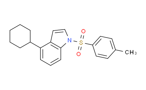 CAS No. 129667-02-3, 4-Cyclohexyl-1-tosyl-1H-indole