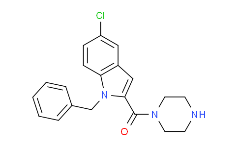 CAS No. 1146298-76-1, (1-Benzyl-5-chloro-1H-indol-2-yl)(piperazin-1-yl)methanone