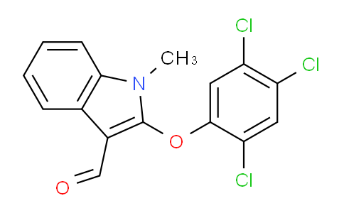CAS No. 338416-88-9, 1-Methyl-2-(2,4,5-trichlorophenoxy)-1H-indole-3-carbaldehyde