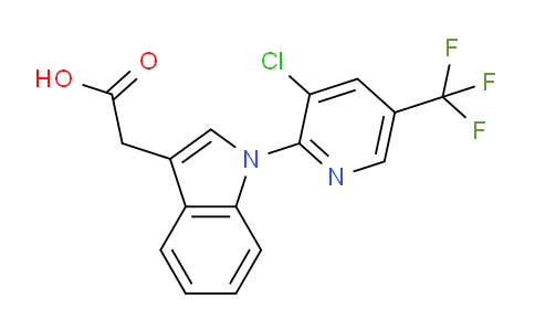 CAS No. 339099-14-8, 2-(1-(3-Chloro-5-(trifluoromethyl)pyridin-2-yl)-1H-indol-3-yl)acetic acid
