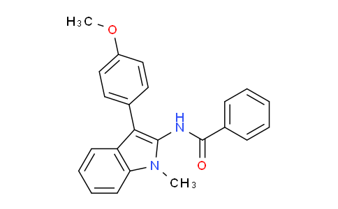 CAS No. 62693-55-4, N-(3-(4-Methoxyphenyl)-1-methyl-1H-indol-2-yl)benzamide