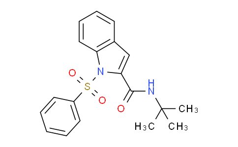 CAS No. 106154-54-5, N-(tert-Butyl)-1-(phenylsulfonyl)-1H-indole-2-carboxamide