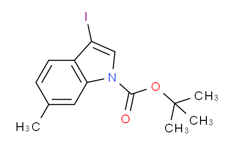 CAS No. 914349-41-0, tert-Butyl 3-iodo-6-methyl-1H-indole-1-carboxylate