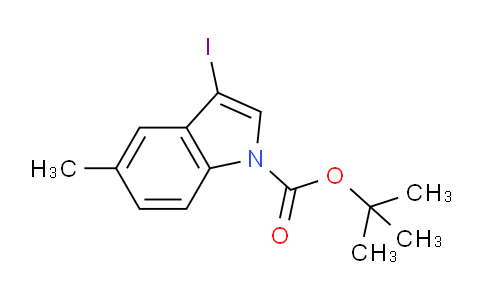 CAS No. 914349-25-0, tert-Butyl 3-iodo-5-methyl-1H-indole-1-carboxylate