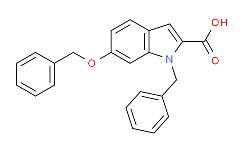 CAS No. 1240572-38-6, 1-Benzyl-6-(benzyloxy)-1H-indole-2-carboxylic acid