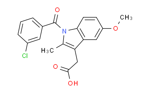 CAS No. 807614-94-4, 2-(1-(3-Chlorobenzoyl)-5-methoxy-2-methyl-1H-indol-3-yl)acetic acid