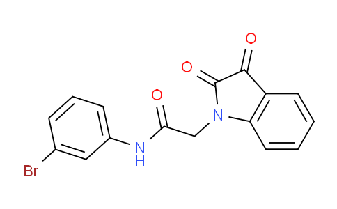 CAS No. 518350-20-4, N-(3-bromophenyl)-2-(2,3-dioxo-2,3-dihydro-1H-indol-1-yl)acetamide