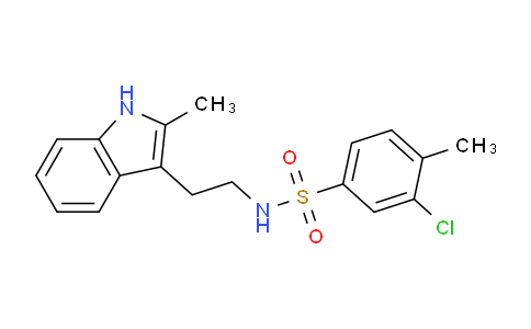 CAS No. 606133-71-5, 3-Chloro-4-methyl-N-(2-(2-methyl-1H-indol-3-yl)ethyl)benzenesulfonamide