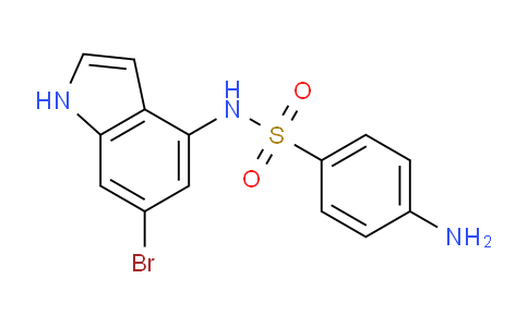 CAS No. 350800-83-8, 4-Amino-N-(6-bromo-1H-indol-4-yl)benzenesulfonamide