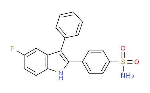 CAS No. 462120-58-7, 4-(5-Fluoro-3-phenyl-1H-indol-2-yl)benzenesulfonamide