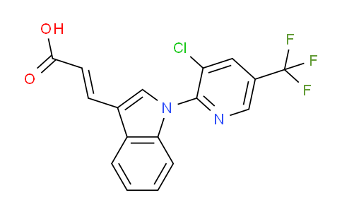 CAS No. 1164457-90-2, (E)-3-(1-(3-Chloro-5-(trifluoromethyl)pyridin-2-yl)-1H-indol-3-yl)acrylic acid