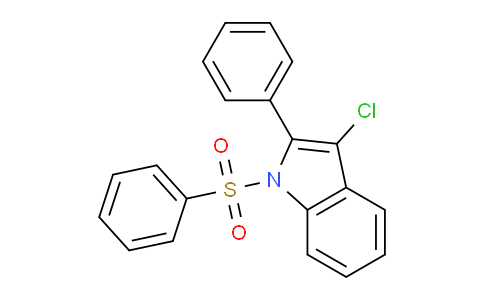 CAS No. 88207-48-1, 3-Chloro-2-phenyl-1-(phenylsulfonyl)-1H-indole