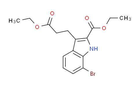 CAS No. 1073493-75-0, Ethyl 7-bromo-3-(3-ethoxy-3-oxopropyl)-1H-indole-2-carboxylate
