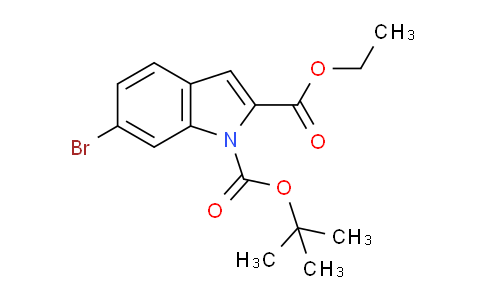 CAS No. 939045-17-7, 1-tert-Butyl 2-ethyl 6-bromo-1H-indole-1,2-dicarboxylate