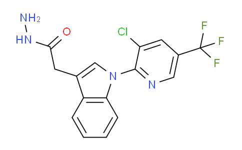 CAS No. 339099-27-3, 2-(1-(3-Chloro-5-(trifluoromethyl)pyridin-2-yl)-1H-indol-3-yl)acetohydrazide
