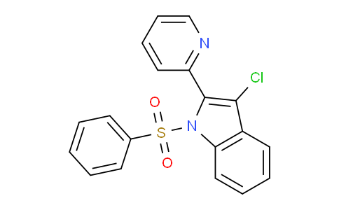 CAS No. 88207-54-9, 3-Chloro-1-(phenylsulfonyl)-2-(pyridin-2-yl)-1H-indole