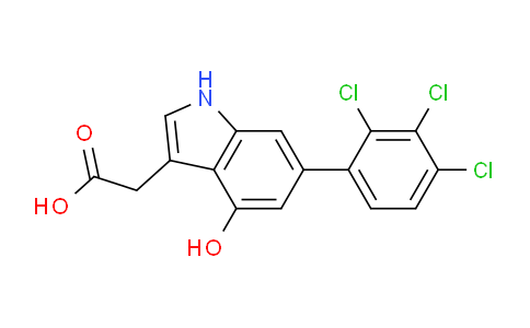 CAS No. 1361488-79-0, 4-Hydroxy-6-(2,3,4-trichlorophenyl)indole-3-acetic acid