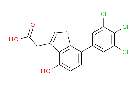 CAS No. 1361559-74-1, 4-Hydroxy-7-(3,4,5-trichlorophenyl)indole-3-acetic acid
