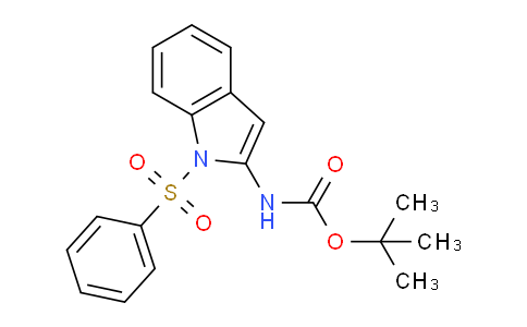 CAS No. 1020722-09-1, tert-Butyl (1-(phenylsulfonyl)-1H-indol-2-yl)carbamate