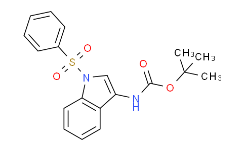 CAS No. 1020722-07-9, tert-Butyl (1-(phenylsulfonyl)-1H-indol-3-yl)carbamate